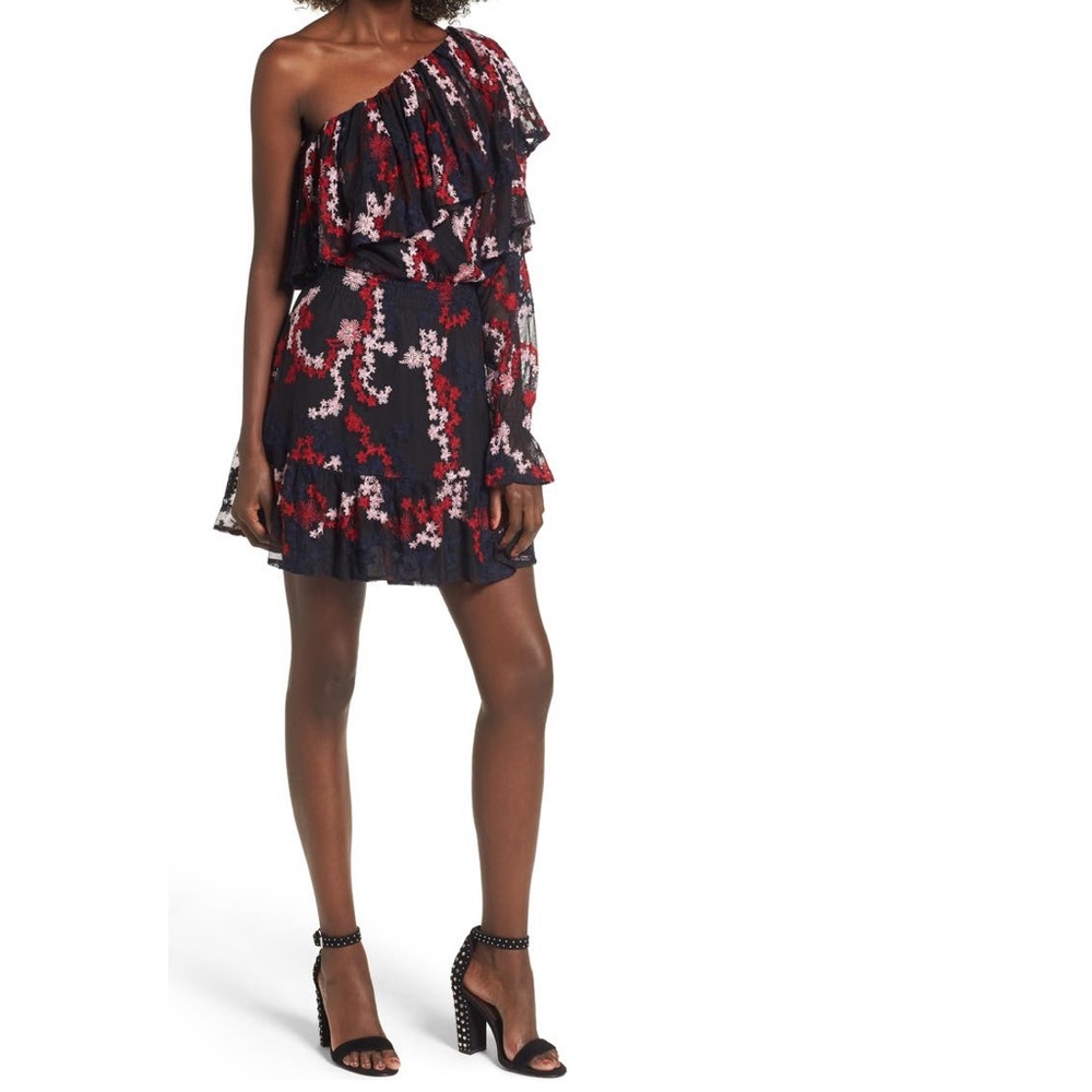 Devlin Irina One-Shoulder Blouson Dress Size X-small